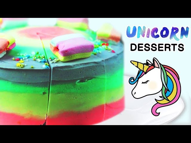 Best UNICORN RECIPES! Delicious Unicorn Cakes, Crepes & Fudges