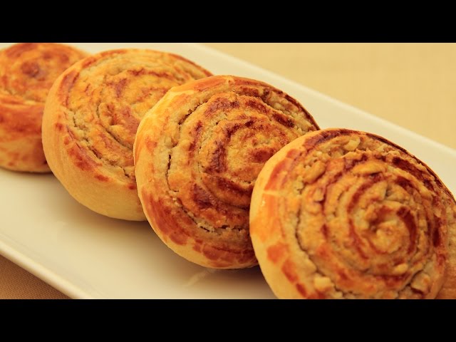 Sweet Tahini Buns  Turkish Walnut Bread Rolls