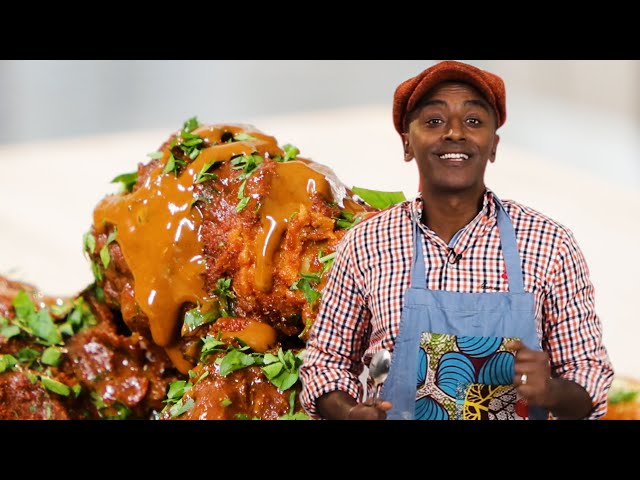 Fried Chicken With Chocolate Sauce As Made By Marcus Samuelsson