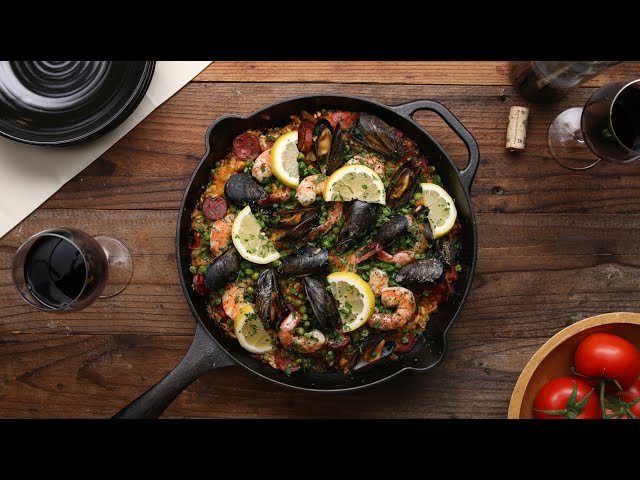 How To Make An Incredible Paella In Your Cast Iron Skillet