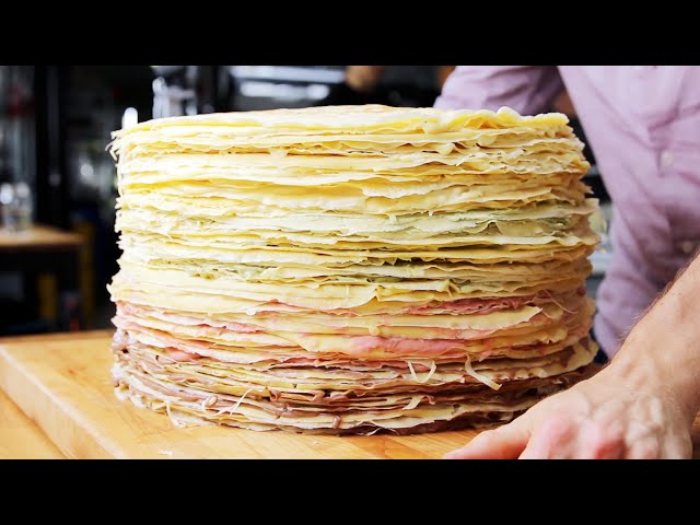 100 Layer Giant Crepe Cake