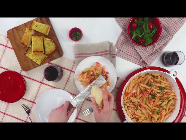 How to Make Tomato Basil Penne Pasta