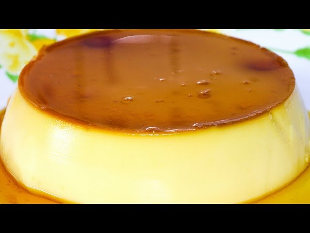 Eggless Caramel Custard Pudding