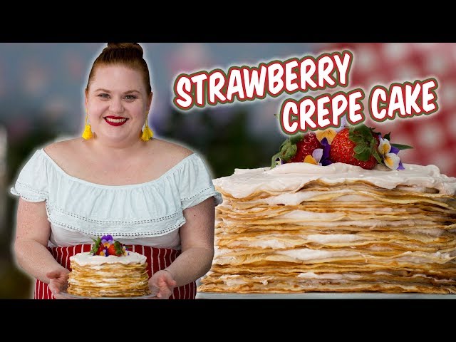 Elise Shows You How to Make a Beautiful Strawberry Crepe Cake