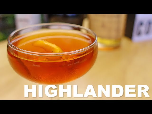 Highlander Cocktail Recipe - Scotch, Dom Benedictine and Bitters