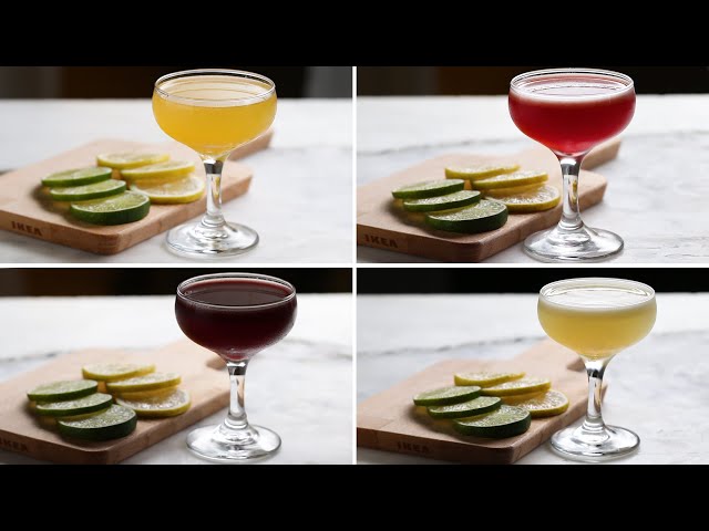3 Ingredient Cocktails 4 Ways