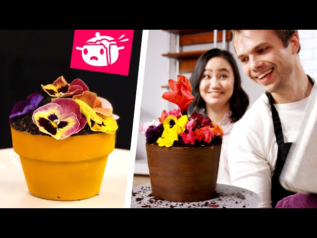 We Tried To ReCreate This Flower Pot Cake