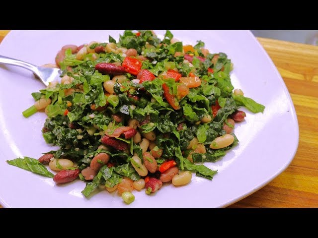 Summer Bean and Kale Salad