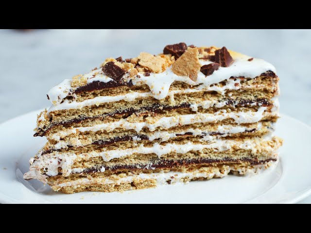 16-Layer No-Bake S'mores Cake