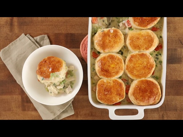 How to Make Moms Fabulous Chicken Pot Pie with Biscuit Crust Dinner Recipes