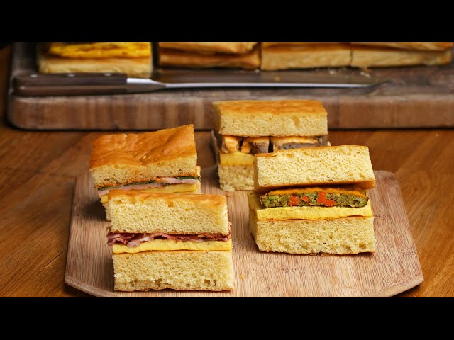 4 Flavor Giant Sheet Pan Breakfast Sandwich