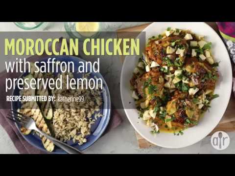 How to Make Moroccan Chicken with Saffron and Preserved Lemon