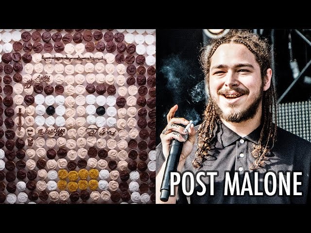 Now you are with these pop star themed cupcake murals Post Malone Cake by So Yummy