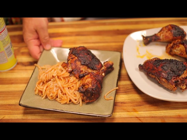Airfryer Chicken and Spicy Rice Noodles