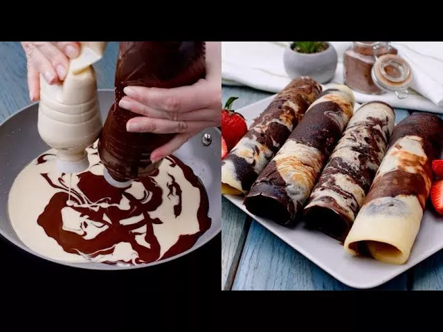 Marble crepes