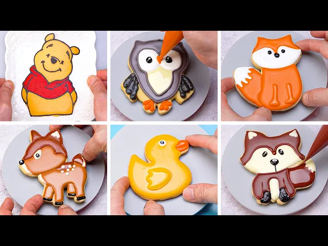 Cute Animal Cookies And Pancakes