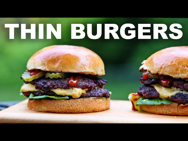 Basic thin burger patties