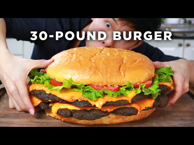 A Giant 30 Pound Burger